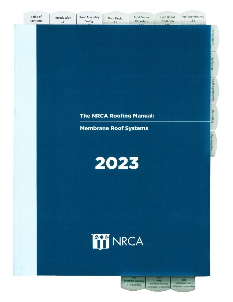 2023 NRCA MEMBRANE ROOF 2023 H T 1