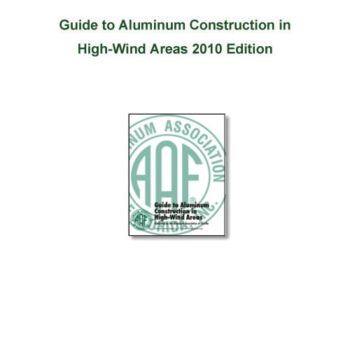 GuidetoAluminumConstruction2010cover